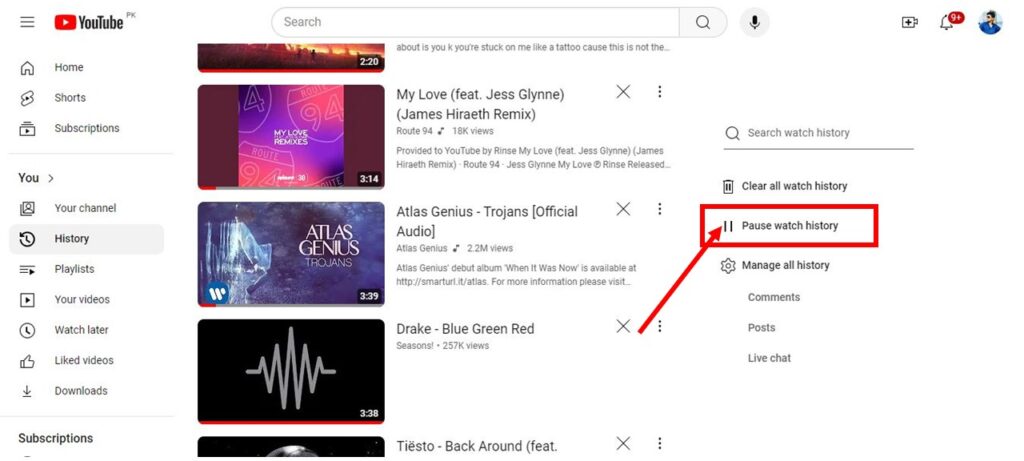 How to Delete Your Playback History on YouTube - (1)