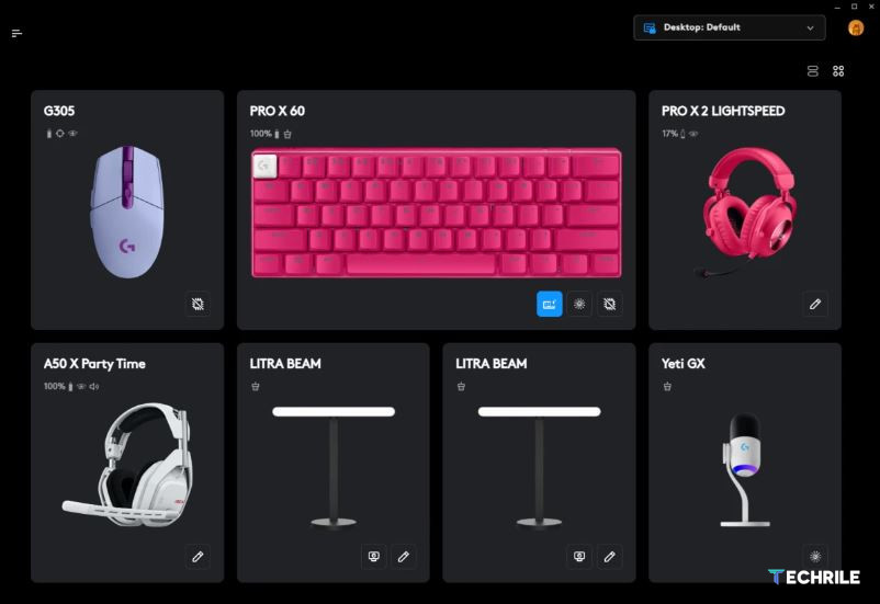 Logitech G Hub Software - Buttons and Key Assignments